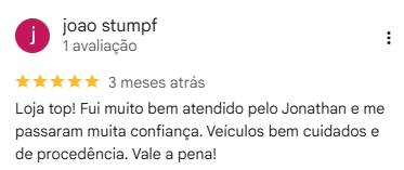 Avaliação de cliente no Google 8